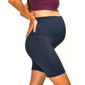 BUNDLE Girlfriend Collective maternity bike shorts - 2 pair navy and gray - sz M